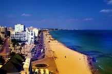 La plage à Sousse. © Alamy Stock Photo/Abaca