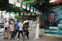 Le président algérien sortant Abdelmadjid Tebboune a été réélu, lors du scrutin du 7 septembre 2024, avec près de 95 % des voix. © AFP