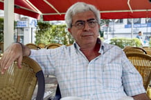 L’écrivain libanais Elias Khoury à Beyrouth, le 9 septembre 2007. © MARWAN NAAMANI / AFP