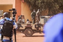 Des militaires dans les rues de Bamako, le 30 décembre 2022 (illustration). © Photo by STRINGER / AFP