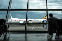 Aéroport international de Bole, à Addis-Abeba, le 17 mars 2020. © EDUARDO SOTERAS/AFP