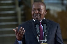 William Ruto a nommé le ministre de l’Intérieur Kithure Kindiki pour remplacer Rigathi Gachagua en tant que vice-président après une destitution historique, le 18 octobre 2024. © SIMON MAINA / AFP