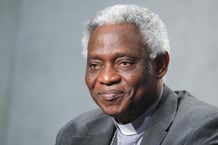 Le cardinal Peter Turkson, préfet du dicastère pour la promotion du développement humain intégral, au Vatican le 26 février 2019. © Remo Casilli/Sintesi/SIPA