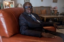 Moustapha Niasse, alors président de l’Assemblée nationale, à Dakar, le 6 avril 2018. © Sylvain Cherkaoui pour JA