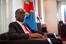 Augustin Matata Ponyo, alors Premier ministre de RDC, à Kinshasa, en 2015 © Federico Scoppa / AFP