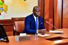 Le président gabonais, Brice Clotaire Oligui Nguema, lors du conseil des ministres du 4 juin 2025. © Présidence de la République Gabonaise