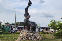 Le mémorial a été inauguré en mai et financé par le Fonds au profit des victimes, de la Cour pénale internationale. © Aïssatou Diallo