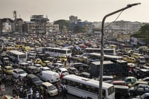 Un embouteillage monstre à Kinshasa, le 28 décembre 2023.