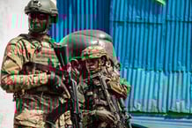 Des membres du M23, à Bukavu, en février.