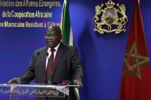 L’ancien président sud-africain Jacob Zuma à Rabat, le 15 juillet 2025. © Abdel Majid BZIOUAT / AFP