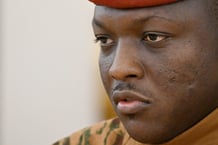 Ibrahim Traoré à Moscou, le 10 mai 2025. © Sergey Bobylev / RIA Novosti / ANADOLU / Anadolu via AFP