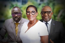Mamadou Faye de Sen Assurance Vie, Evelyne Fassinou, Sunu et Mamadou Koné de Sanlam Allianz. © Montage JA / DR