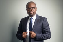 Le ministre béninois Romuald Wadagni, à Abidjan, le 10 juin 2022. © Issam Zejly pour JA