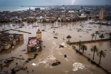 La médina de Safi engloutie par les eaux de l’oued Chaâba, en crue le 14 décembre 2025.