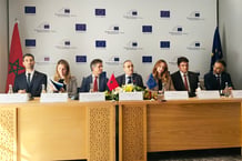 L’ambassadeur de l’Union européenne au Maroc, Dimiter Tzantchev, a reçu la presse à la résidence de l’UE à Rabat pour présenter les priorités du partenariat renforcé avec le Maroc. © Jassim Ahdani