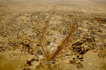 Vue aérienne de la ville de Dori, dans le nord-est du Burkina Faso, le 29 mai 2024.