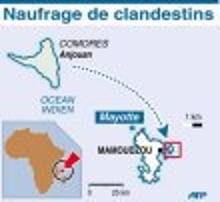 Une barque de clandestins fait naufrage à Mayotte: 14 morts, 7 disparus © AFP