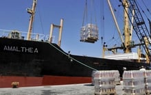 Gaza: le cargo d’aide libyen entré dans les eaux égyptiennes © AFP