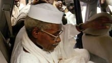 L’ancien dictateur tchadien, Hissène Habré, à Dakar le 25 novembre 2005. © AFP