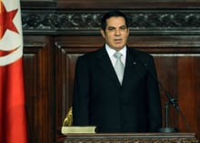 Ben Ali, longtemps tout puissant en Tunisie, désormais dans le coma © AFP