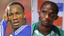 Didier Drogba et Samuel Eto’o. © AFP/Montage J.A.com