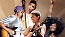 De g. à d. : Irma, Imany, Mariama et Inna Modja. © Montage J.A.