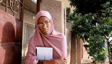 Aïcha Dédé Djigo, 17 ans, premier prix accessit de philosophie au concours général. © Marc Deville pour J.A