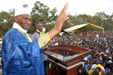 Sénégal: le président Wade en campagne dans la Casamance toujours en guerre © AFP