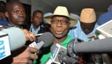 L’ex-président nigérian Olusegun Obasanjo, le 21 février 2012 à Dakar. © AFP