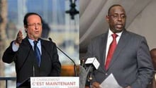 François Hollande (à g.) et Macky Sall (à d.). © AFP