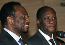 Le président malien par intérim reçu par le chef de l’Etat ivoirien © AFP