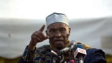 Le président sénégalais Abdoulaye Wade lors d’un discours, le 19 mars 2011 à Dakar. © AFP