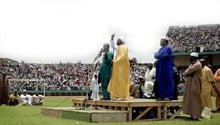 Un meeting organisé par le Haut Conseil Islamique malien, le 12 août à Bamako. © Emmanuel Daou Bakary