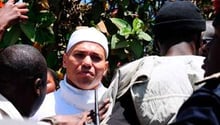 Karim Wade à Dakar, le 15 mars, un mois avant son arrestation. © Seyllou/AFP