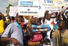 Sénégal: un millier de manifestants contre la politique du président Sall © AFP