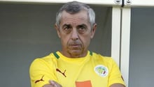 Alain Giresse, sélectionneur de l’équipe de football du Sénégal © AFP