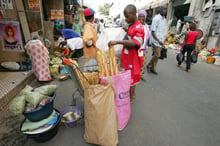 Sénégal: fermeture provisoire du célèbre marché Sandaga, à Dakar © AFP