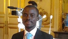 Le Togolais Ayewode Gaffan Amoussou au Forum "Afrique – 100 innovations pour le développement durable". DR