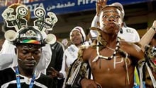 Des supporteurs du TP Mazembe. © AFP