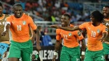 Yaya Touré et ses coéquipiers lors de la demi-finale de la CAN 2015 face à la RDC. © AFP