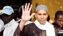 Karim Wade , fils de l’ancien président sénégalais Abdoulaye Wade et ancien ministre, condamné pour « enrichissement illicite ». © AFP