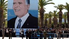 Hommage à Habib Bourguiba à Monastir en 2011. © Fethi Belaid/AFP