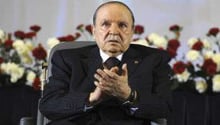 Abdelaziz Bouteflika quelques jours après sa réelection, le 28 avril 2014 à Alger © Sidali Djarboub/AP/SIPA