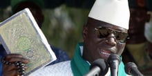 Le président Yahya Jammeh. © AFP