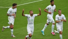 Les Fennecs algériens lors de la Coupe du monde au Brésil, en 2014. © AFP