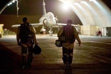 Pilotes de Mirage 2000 au camp Kosseï, poste de commandement de la force Barkhane (photo d’illustration). © Richard Nicolas-Nelson/AP/SIPA