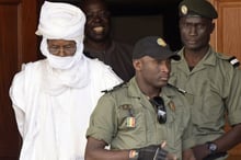 Hissène Habré, ex-président tchadien, le 3 juin 2015 à Dakar, au Sénégal. © AFP