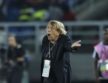 Claude Le Roy, alors entraîneur du Congo, lors d’un match contre le Gabon. © Themba Hadebe/AP/SIPA