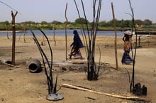 Aux abords du lac Tchad en mars 2015. © Jérôme Delay/AP/SIPA