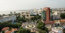 Le quartier du Plateau, à Dakar © Youri Lenquette/J.A.